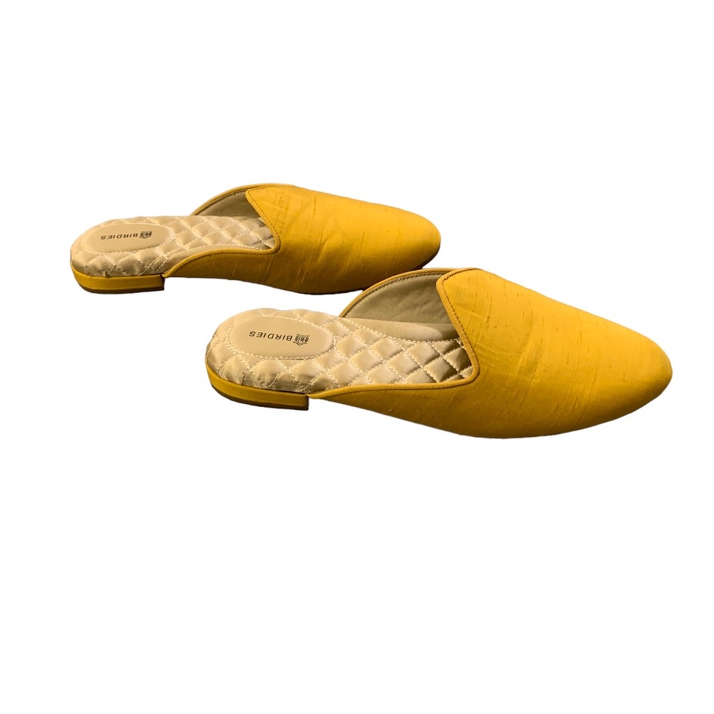 Birdies Yellow Satin Slide in size 7.5 - Picture 3 of 8